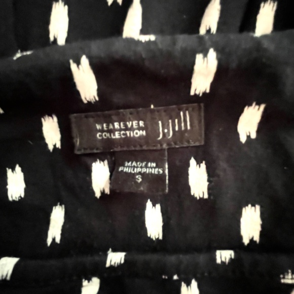 J.Jill Wearever Collection Shift Dress Black & White SZ S - Picture 5 of 5